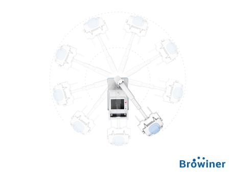 Rayos-X portátil mobile sparkler de la marca Browiner. Comercializado en Colombia por B&E Ingeniería Médica.